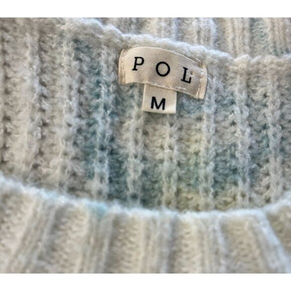 POL Oversized Tie Dye Effect Slouchy Sweater tunic Size MED Hi Lo Hem - Picture 5 of 7